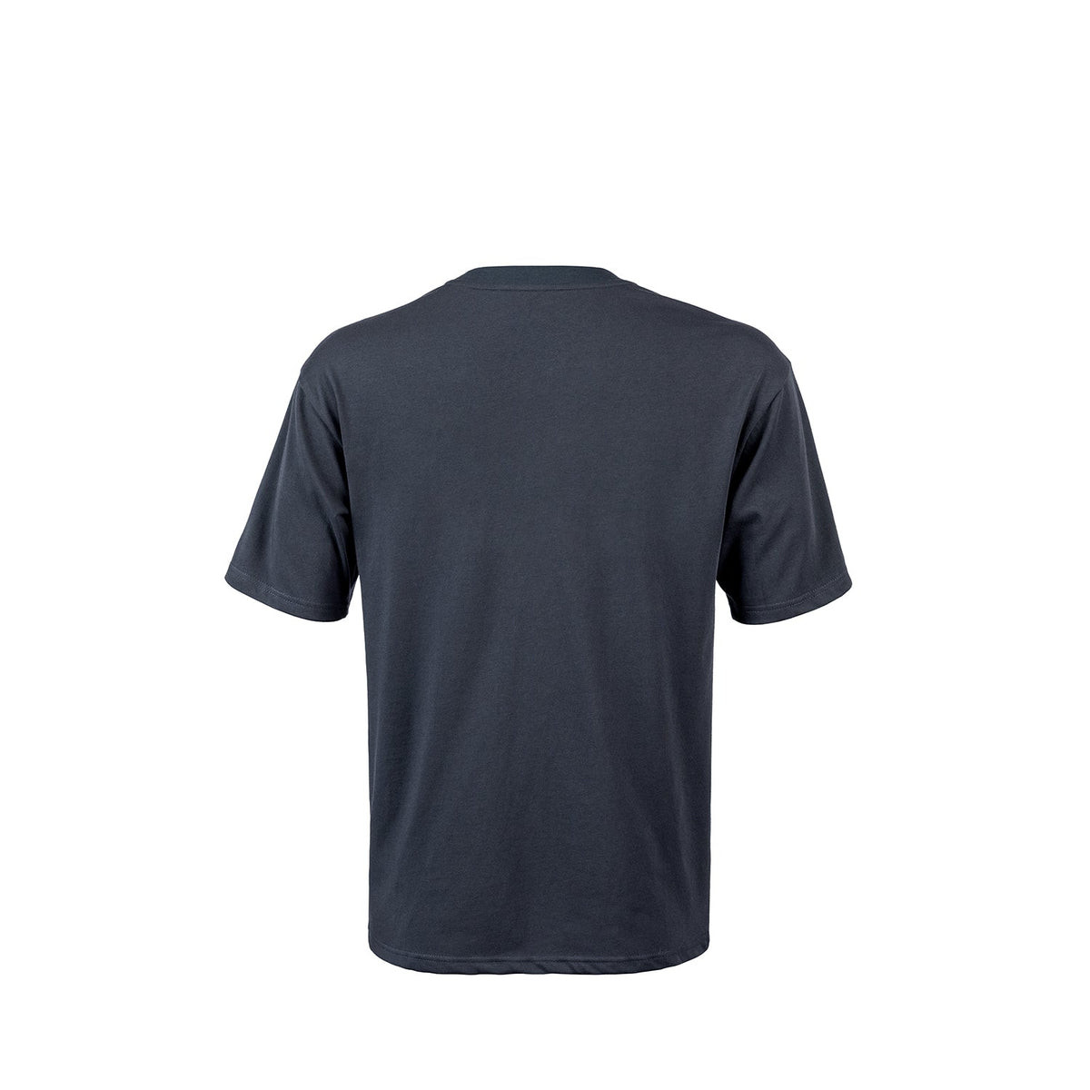 Mens Navy cotton t shirt nz with brand logo graphic back