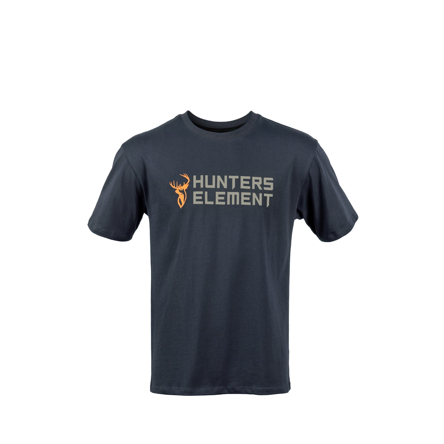 Mens Navy cotton t shirt nz with brand logo graphic main front