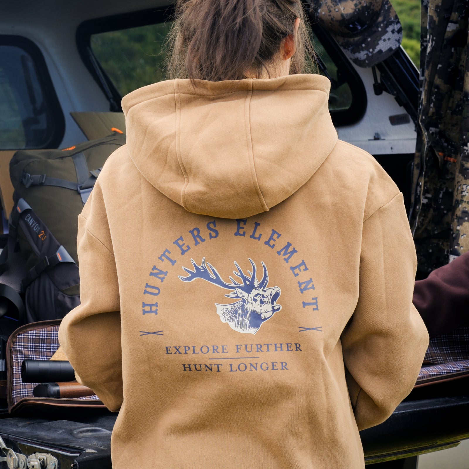 Roaring Stag Hoodie Womens