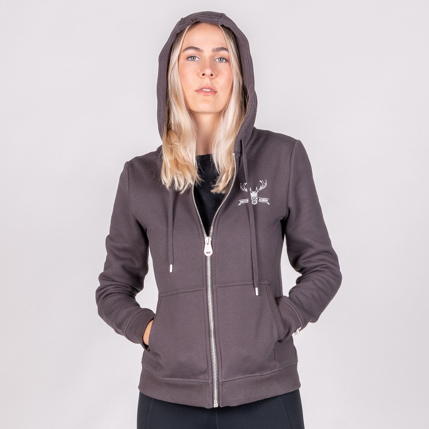 Red Stag Zip Hoodie Womens